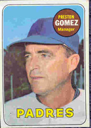 1969 Topps Baseball Cards      074      Preston Gomez MG